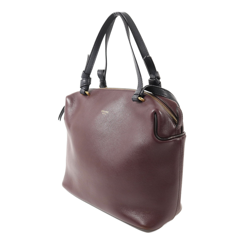 CELINE 牛皮皮革Soft Cube Bag金扣手挽肩背兩用袋-2