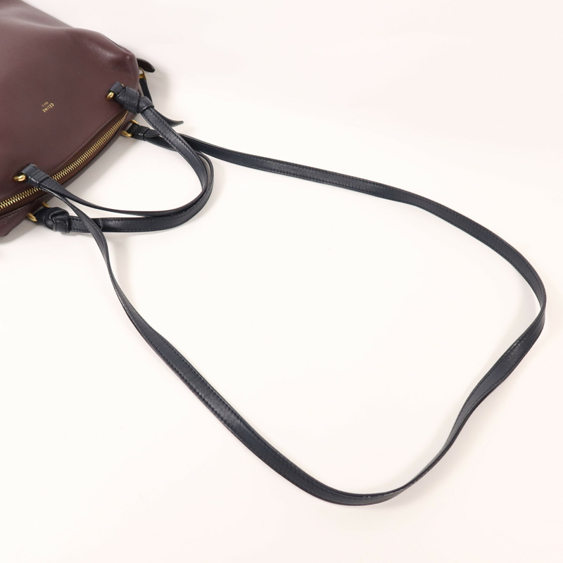 CELINE 牛皮皮革Soft Cube Bag金扣手挽肩背兩用袋-7