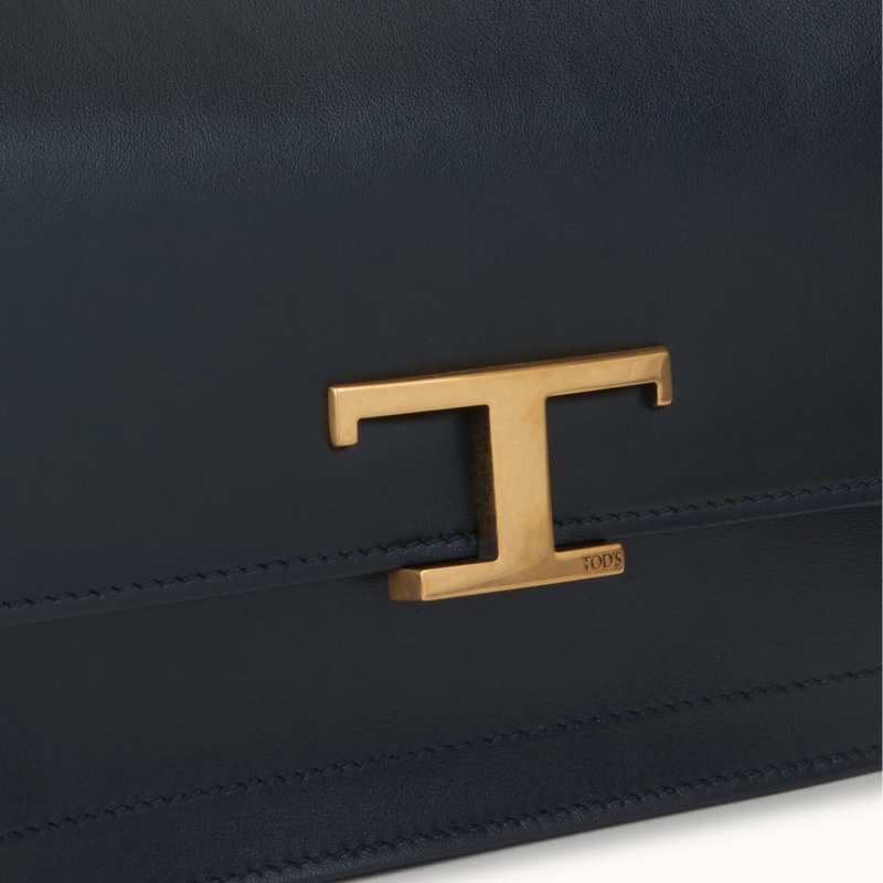 Tod's 女士 黑色T logo迷你單肩包均碼碼23.5 x 11 x 14.5 CM-5
