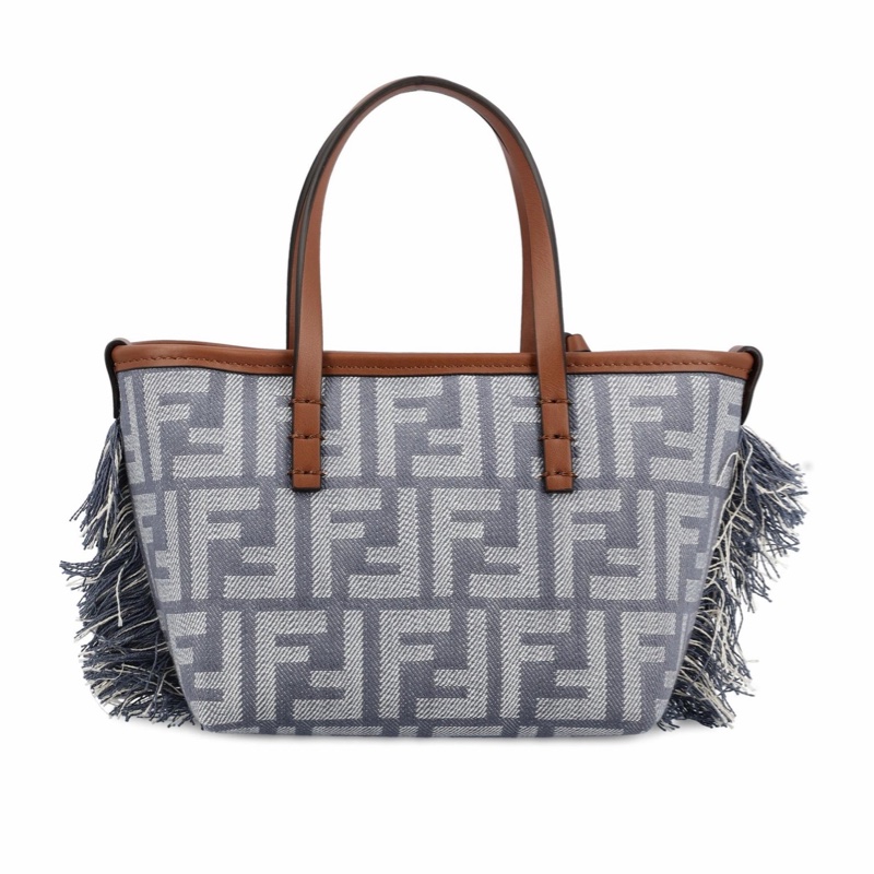 Fendi 女士 FF 提花流蘇手提包均碼碼15.5cm*11cm*13cm-0