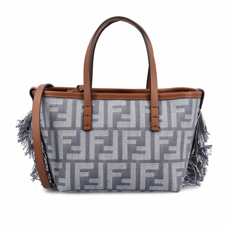 Fendi 女士 FF 提花流蘇手提包均碼碼15.5cm*11cm*13cm-3
