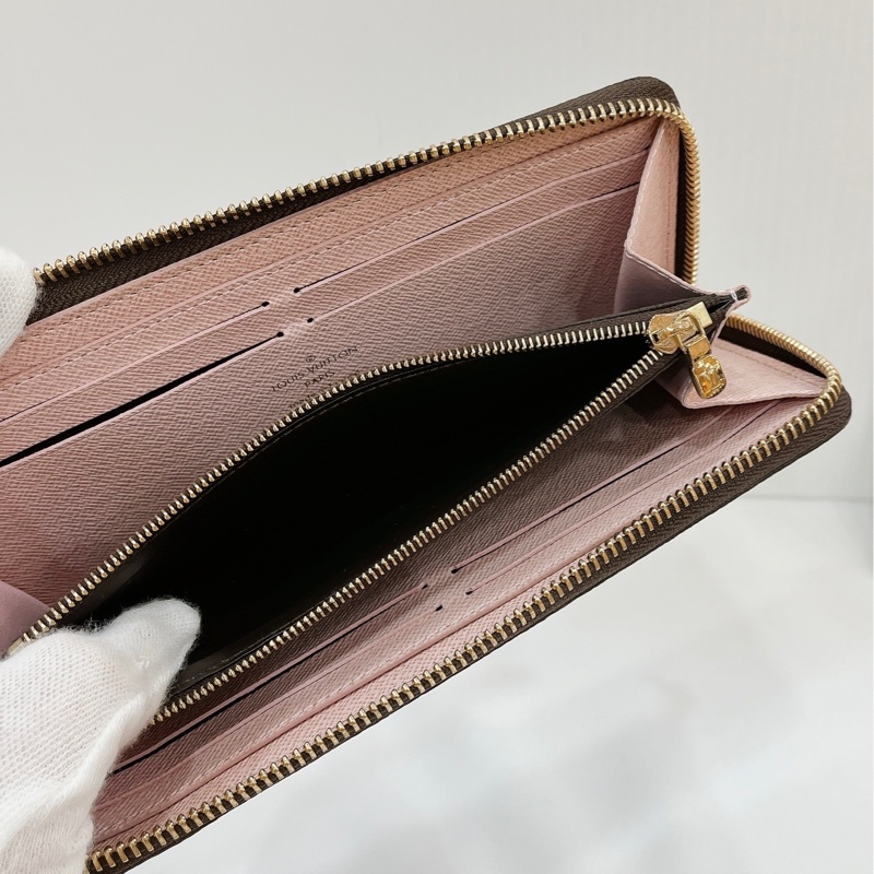 莉亞精品♡LV M61298 ㄇ拉長夾 粉 二手-10