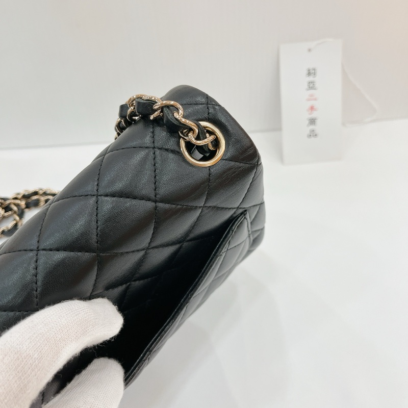 莉亞精品♡Chanel A35200 方胖子 黑金 二手-4