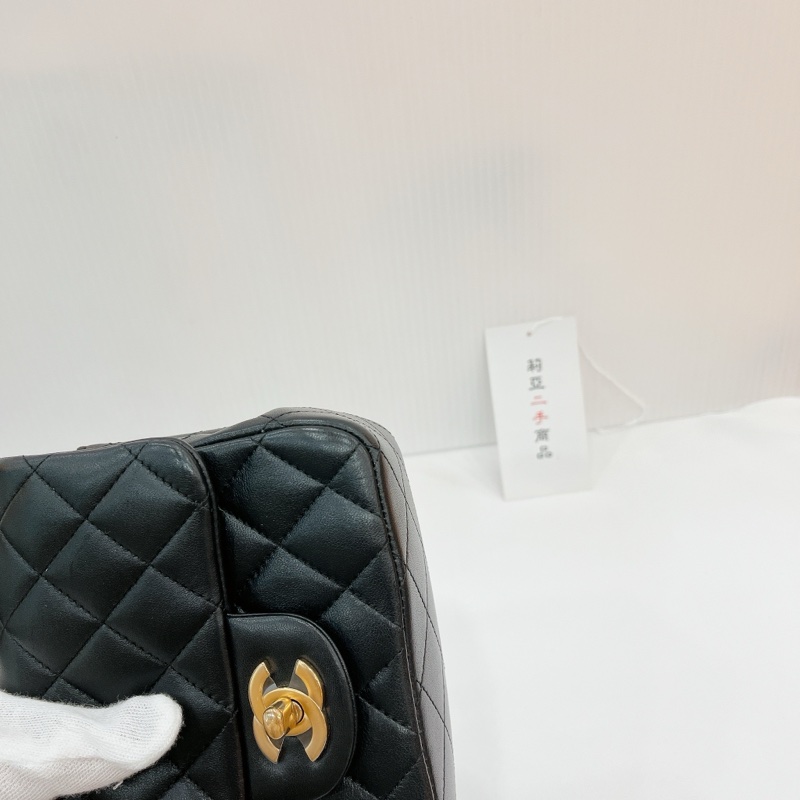 莉亞精品♡Chanel A35200 方胖子 黑金 二手-11