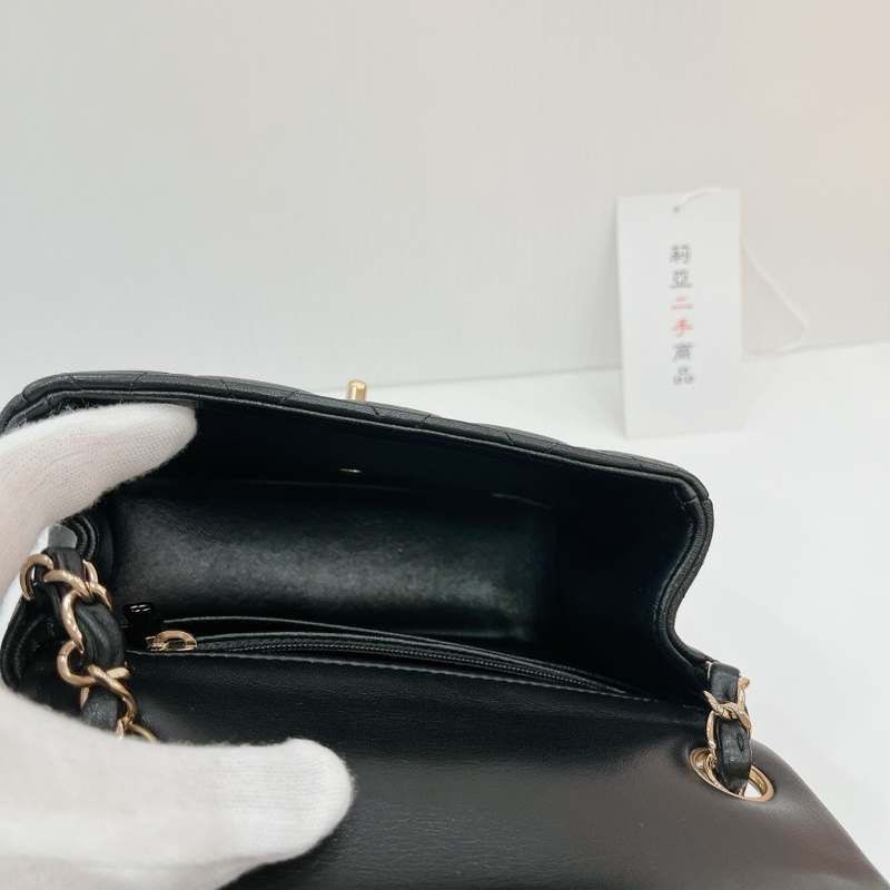 莉亞精品♡Chanel A35200 方胖子 黑金 二手-15