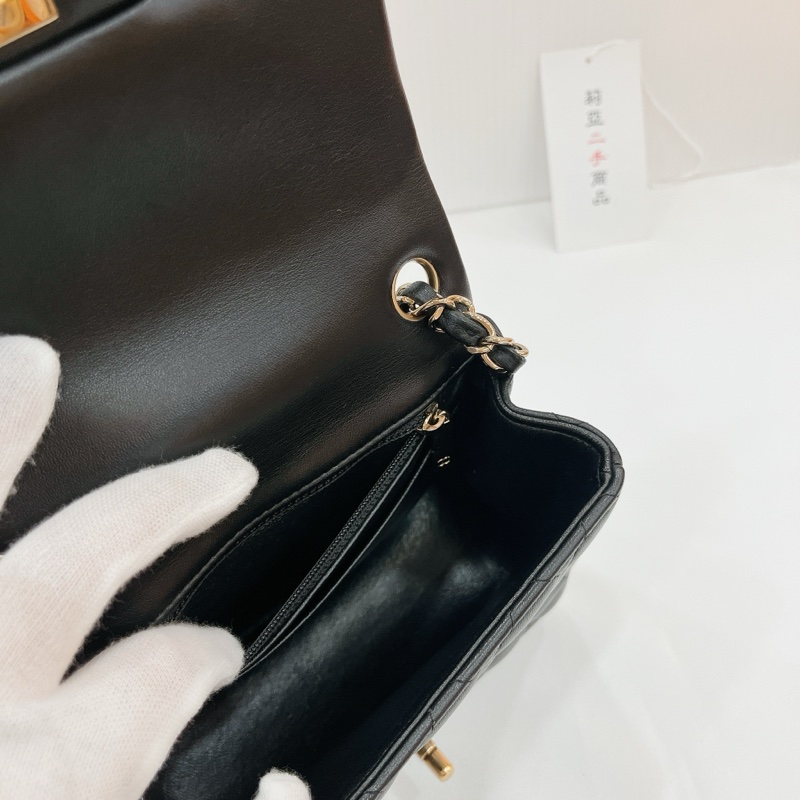 莉亞精品♡Chanel A35200 方胖子 黑金 二手-16
