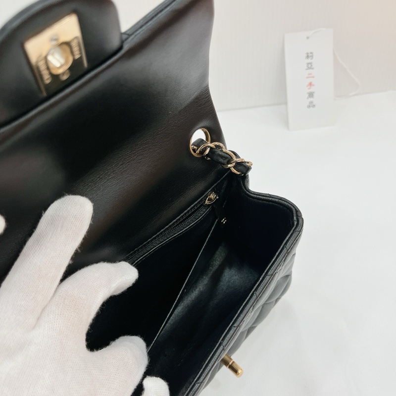 莉亞精品♡Chanel A35200 方胖子 黑金 二手-17