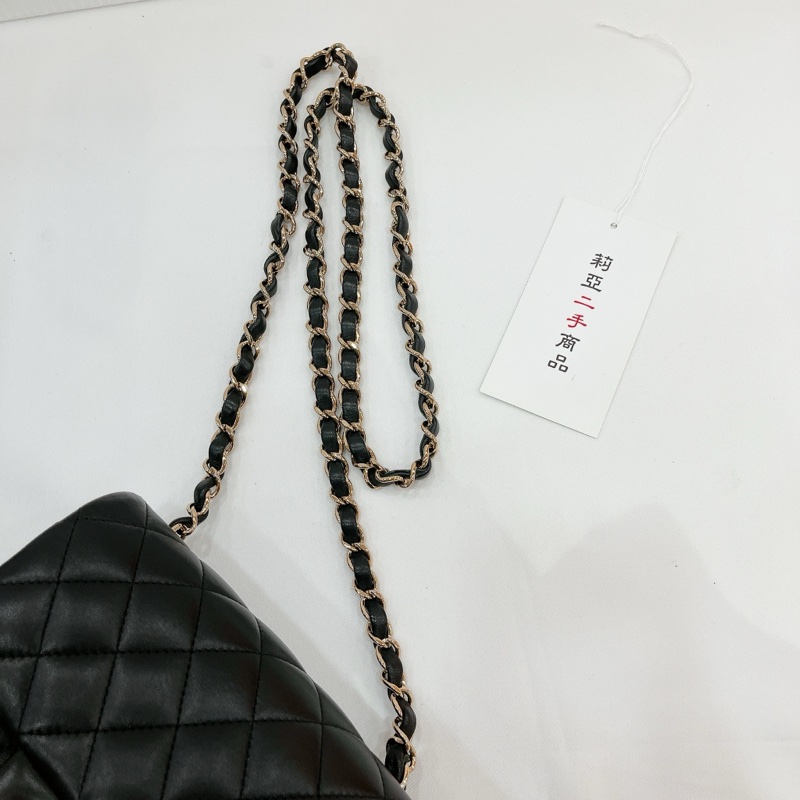 莉亞精品♡Chanel A35200 方胖子 黑金 二手-18