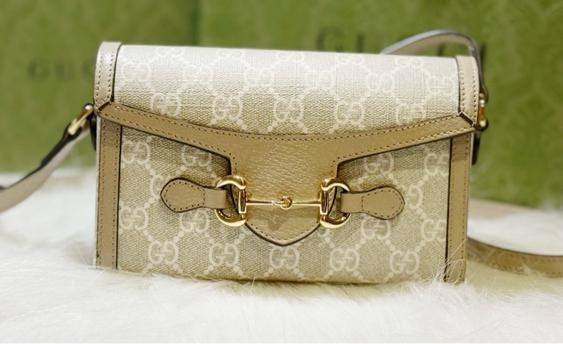 Gucci Horsebit 1955 GG Supreme 小斜背、側背包-1