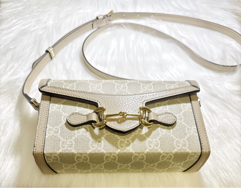 Gucci Horsebit 1955 GG Supreme 小斜背、側背包-2