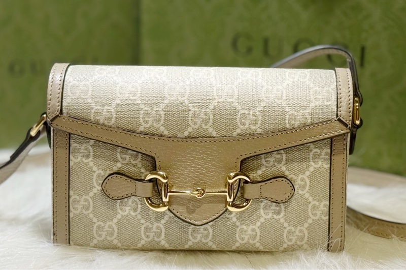 Gucci Horsebit 1955 GG Supreme 小斜背、側背包-8