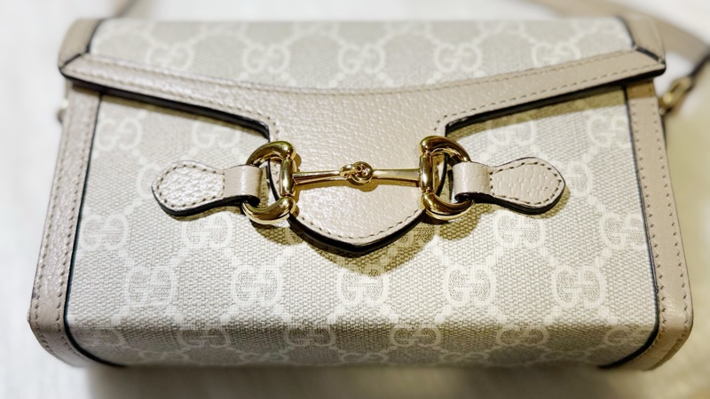 Gucci Horsebit 1955 GG Supreme 小斜背、側背包-12