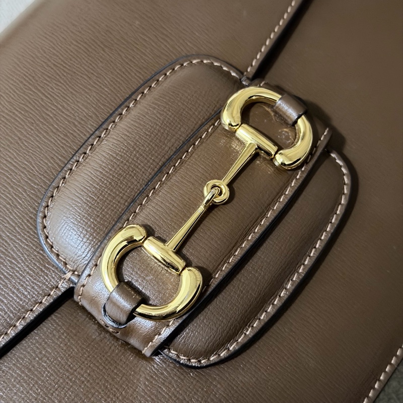 Gucci Horsebit 1955 medium shoulder bag 啡色 全皮-4