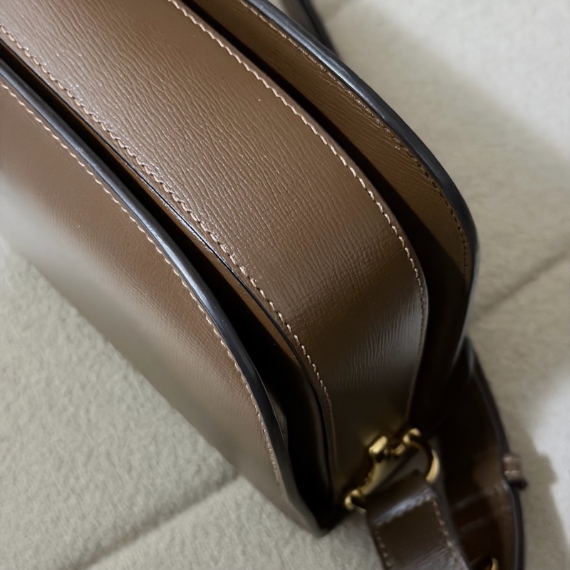 Gucci Horsebit 1955 medium shoulder bag 啡色 全皮-9