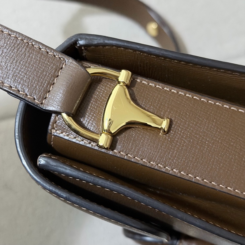 Gucci Horsebit 1955 medium shoulder bag 啡色 全皮-18