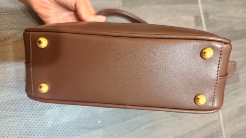 miu miu arcadie 皮革手袋（可側背）石楠木色-9