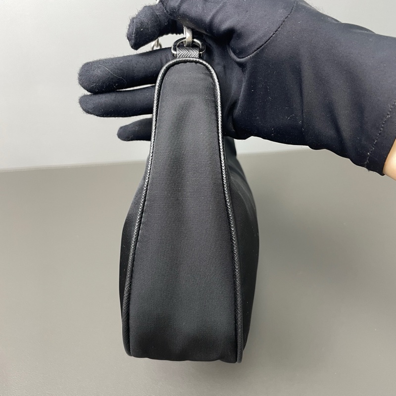 Prada/普拉達 女包2005三合一尼龍包 附鏈條肩帶和寬肩帶 可腋下單肩斜挎 有可拆卸零錢包-2