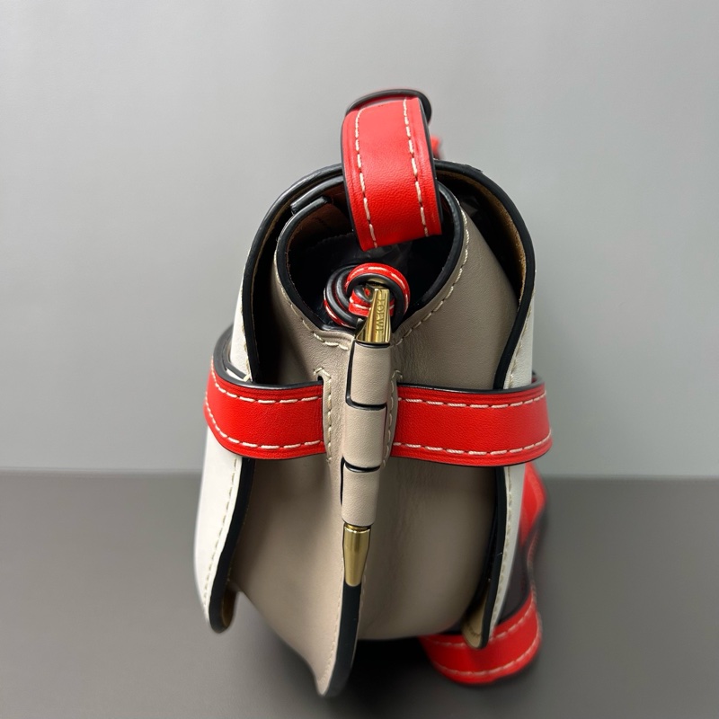 LOEWE/羅意威 Gate Dual 蝴蝶結裝飾柔軟小牛皮 單肩斜挎包 尺寸:29*20 cm-6