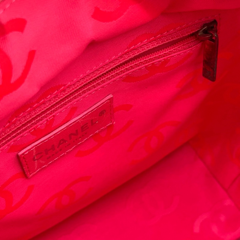 「JL精品代購」香奈兒全黑牛皮康鵬手提菜籃子小號-15