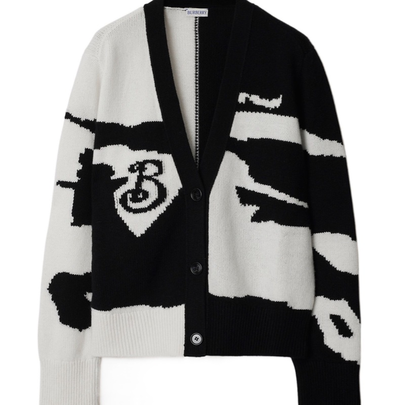 Burberry 女士 EKD羊絨針織開衫XXS XS S M L碼-0