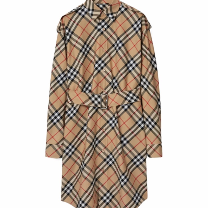Burberry 女士 格紋襯衫式連衣裙UK-2 UK-4 UK-6 UK-8 UK-10 UK-12-0