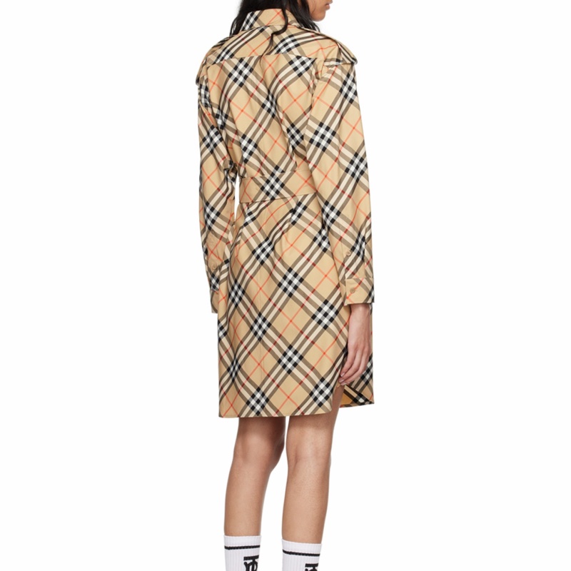 Burberry 女士 格紋襯衫式連衣裙UK-2 UK-4 UK-6 UK-8 UK-10 UK-12-2