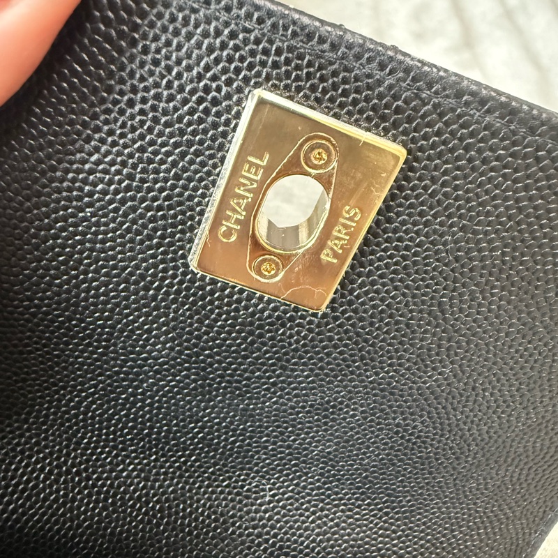 Chanel coco handle mini 黑 芯片款 有購證-3