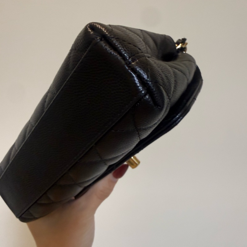 Chanel coco handle mini 黑 芯片款 有購證-8