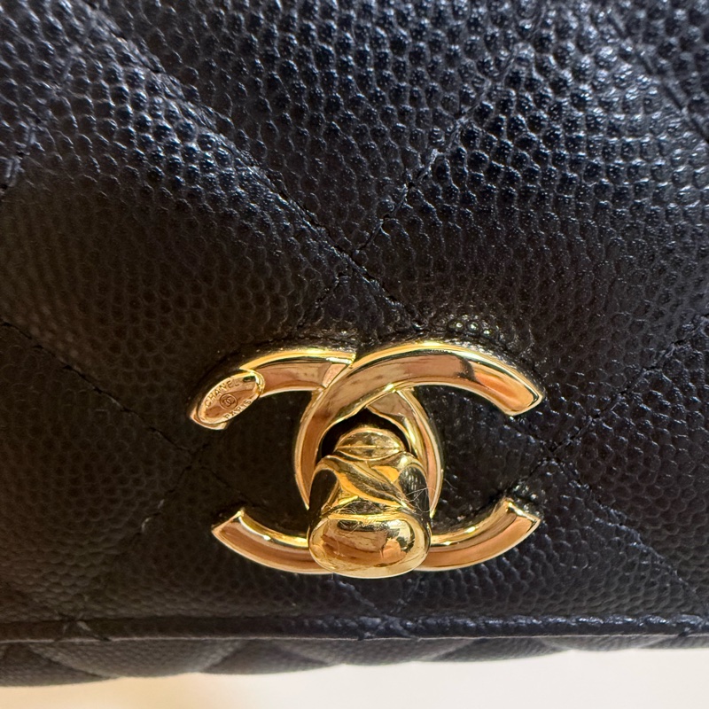 Chanel coco handle mini 黑 芯片款 有購證-11