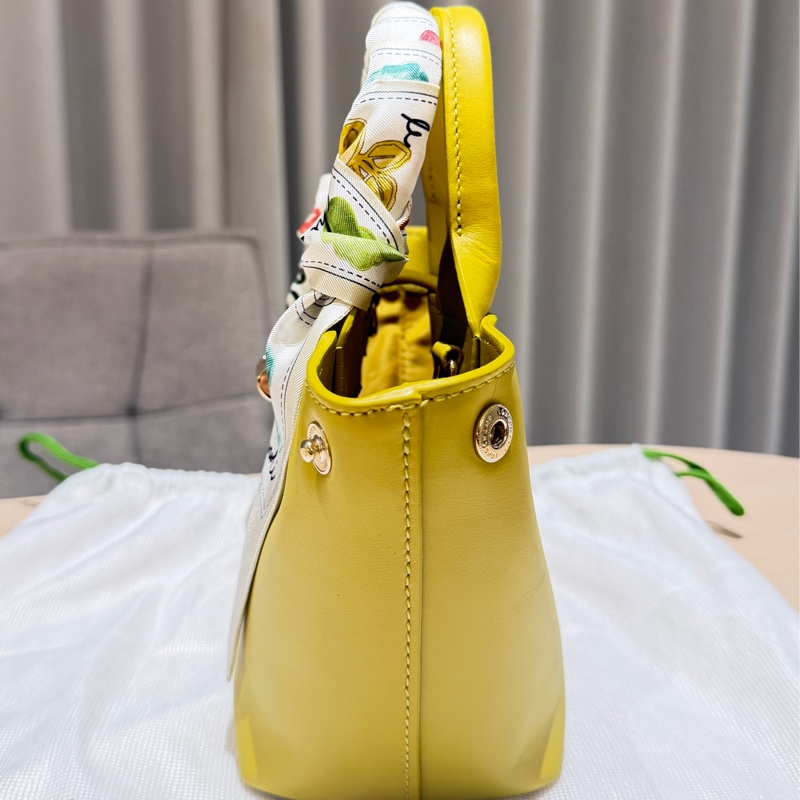 全新-Longchamp Roseau 小羊皮迷你托特包-2