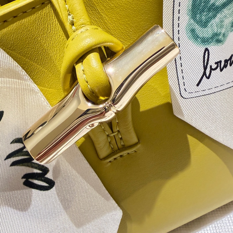 全新-Longchamp Roseau 小羊皮迷你托特包-9