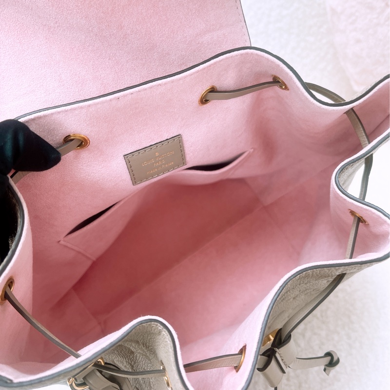 Lv montsouris pm 灰色老花背包/雙肩包-10