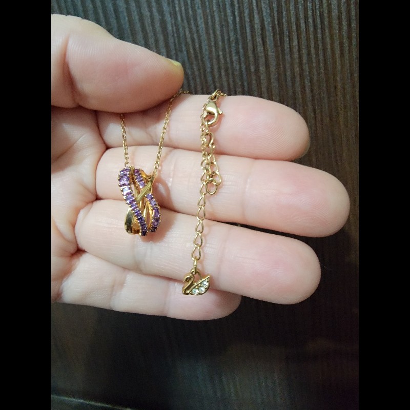 施華洛世奇紫水晶項鍊-2
