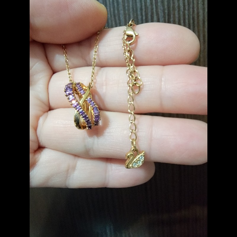 施華洛世奇紫水晶項鍊-4