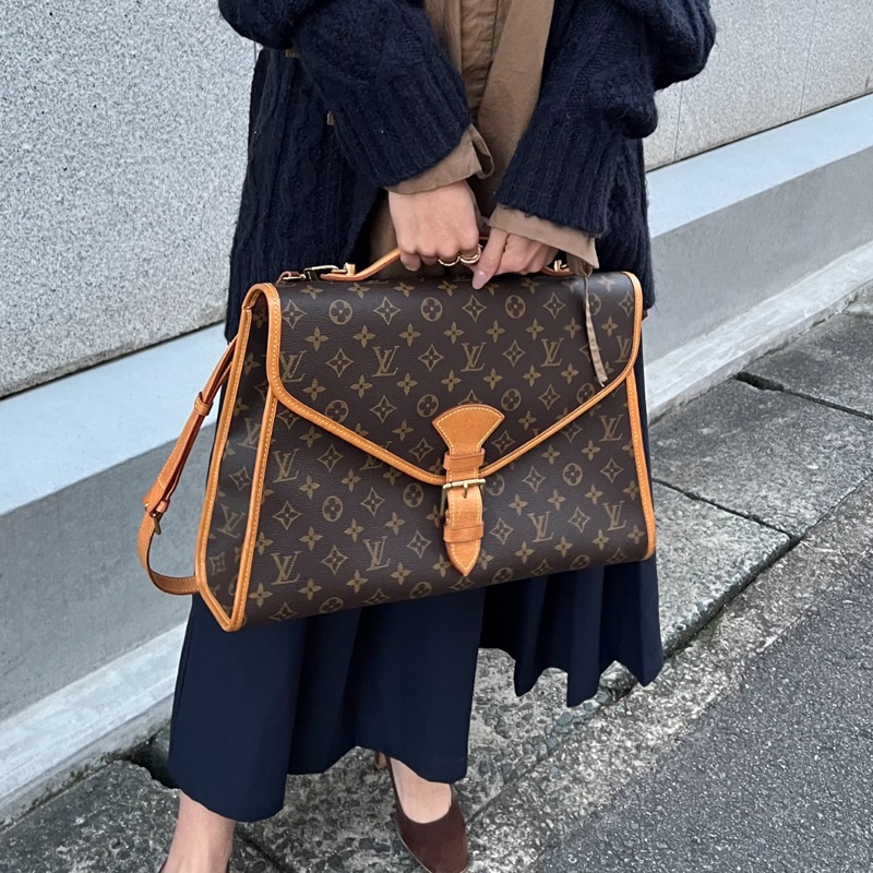 【容量感動❗️中古經典✨】LV Ivy 郵差包大號-0