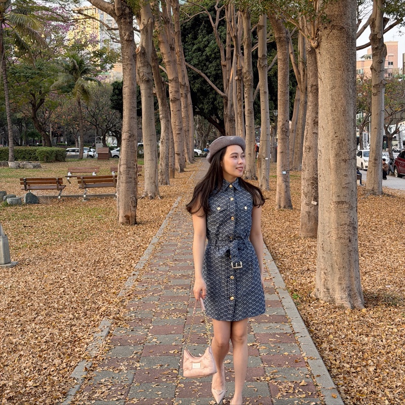 MICHAEL KORS MK 單寧滿版logo洋裝-0