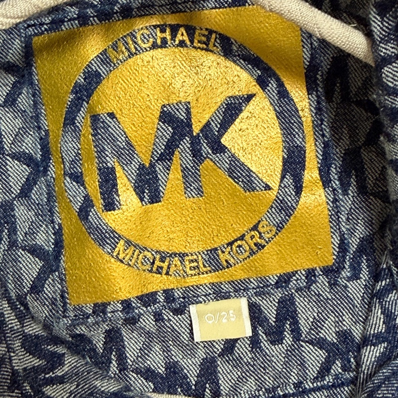 MICHAEL KORS MK 單寧滿版logo洋裝-7