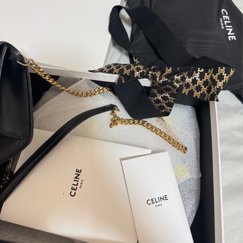 Celine 鏈條包 Woc 信封包 全配-5