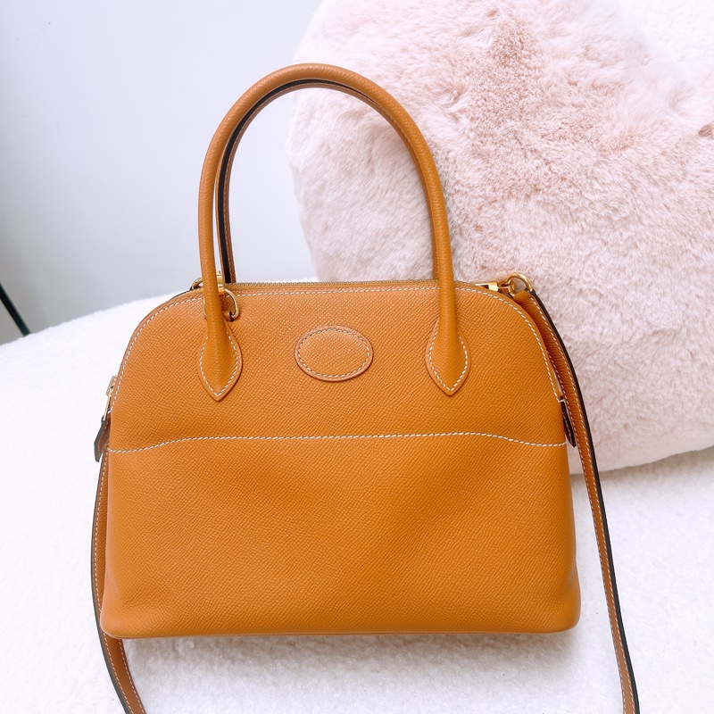 Hermes bolide 27/ 25 toffee 手提包 A刻-0