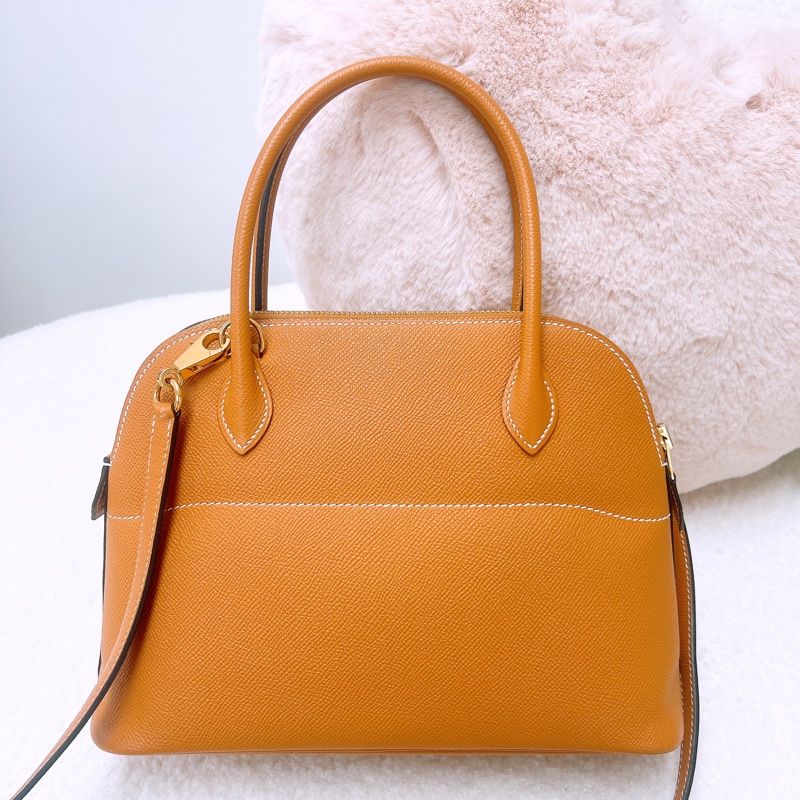 Hermes bolide 27/ 25 toffee 手提包 A刻-5