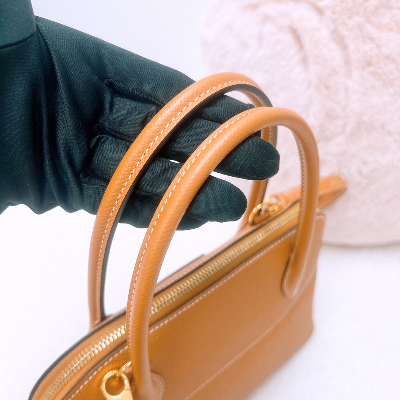 Hermes bolide 27/ 25 toffee 手提包 A刻-10