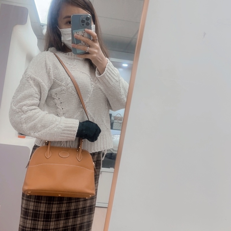 Hermes bolide 27/ 25 toffee 手提包 A刻-15