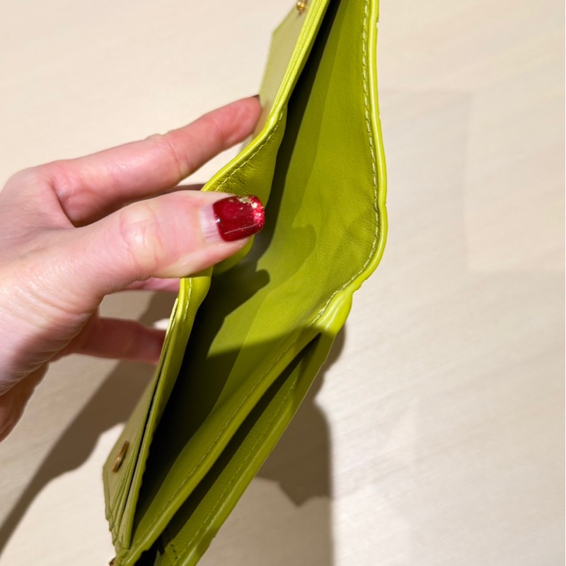 Bottega Veneta BV 經典編織短夾 黃色-6