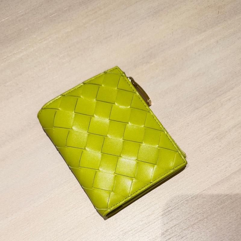 Bottega Veneta BV 經典編織短夾 黃色-10