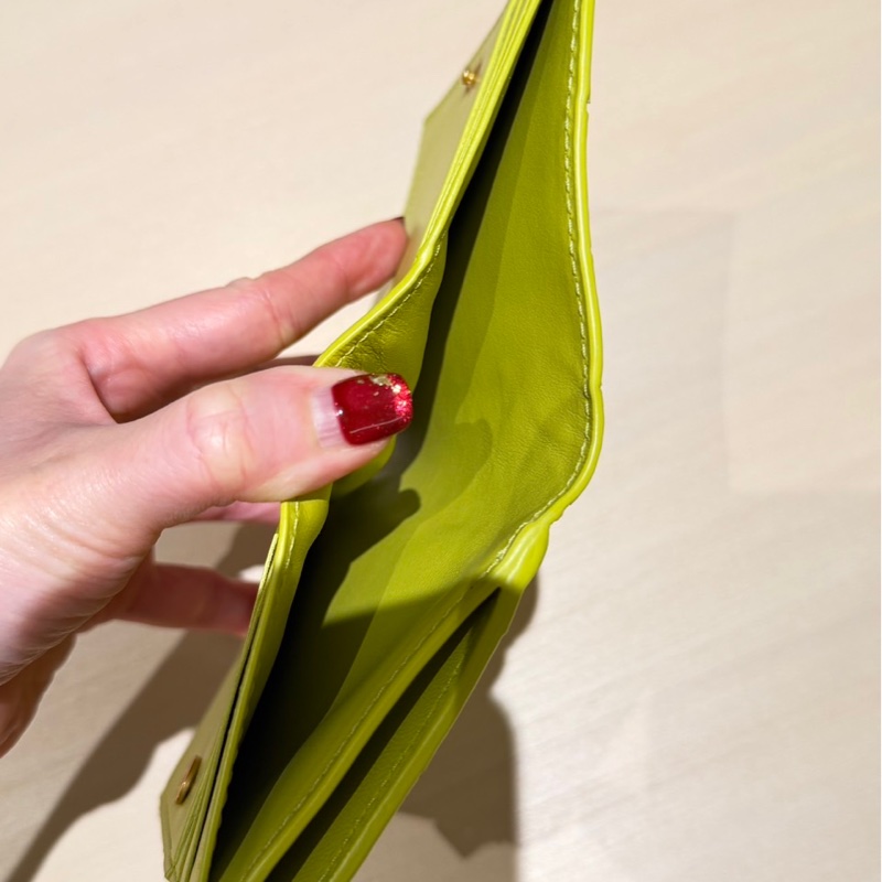 Bottega Veneta BV 經典編織短夾 黃色-16