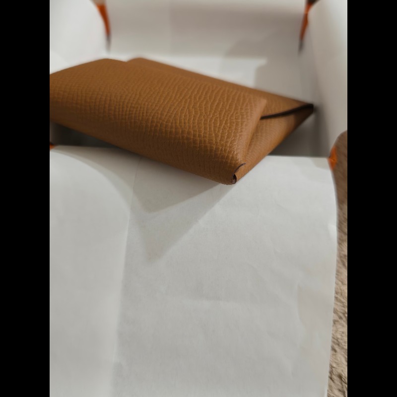 Hermes 愛馬仕 Bastia 金棕 零錢包-2