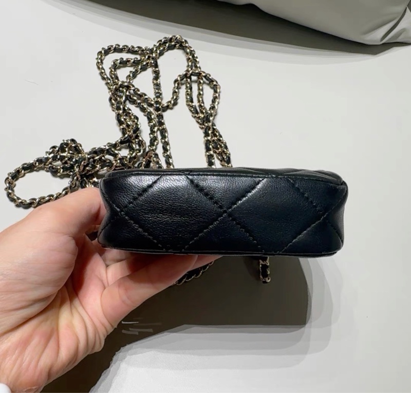 【96新 ✨ 全網最甜價！】Chanel香奈兒 黑金mini 小廢包 鏈條單肩斜挎包（下單前先詢問庫存❗️）-1