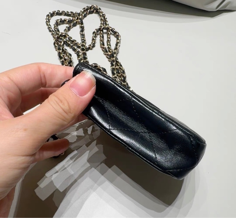 【96新 ✨ 全網最甜價！】Chanel香奈兒 黑金mini 小廢包 鏈條單肩斜挎包（下單前先詢問庫存❗️）-2