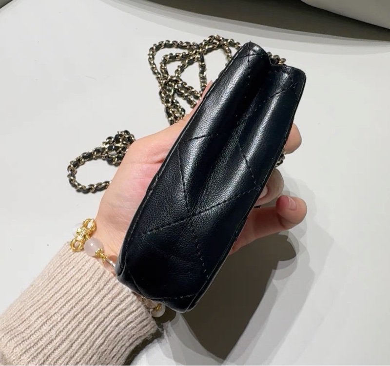 【96新 ✨ 全網最甜價！】Chanel香奈兒 黑金mini 小廢包 鏈條單肩斜挎包（下單前先詢問庫存❗️）-3