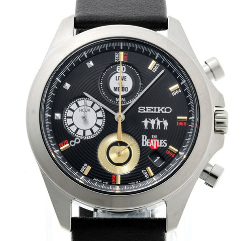 精工披頭四樂團《LOVE ME DO》60週年官方紀念腕錶 8T67-00X0 石英腕錶 全球限量1962枚 A-160171